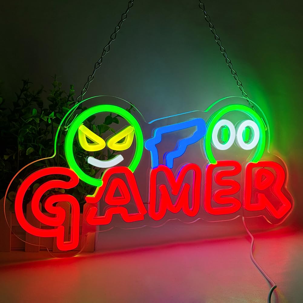 Lighting Christmas Decor - Lampu Dinding LED Neon Sign Gamer,