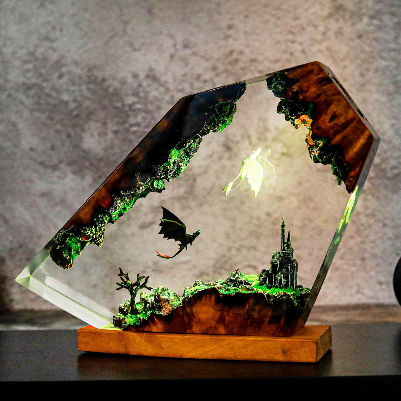 Decor Lighting Sales - Lampu Malam Resin Kreatif Lampu Samping