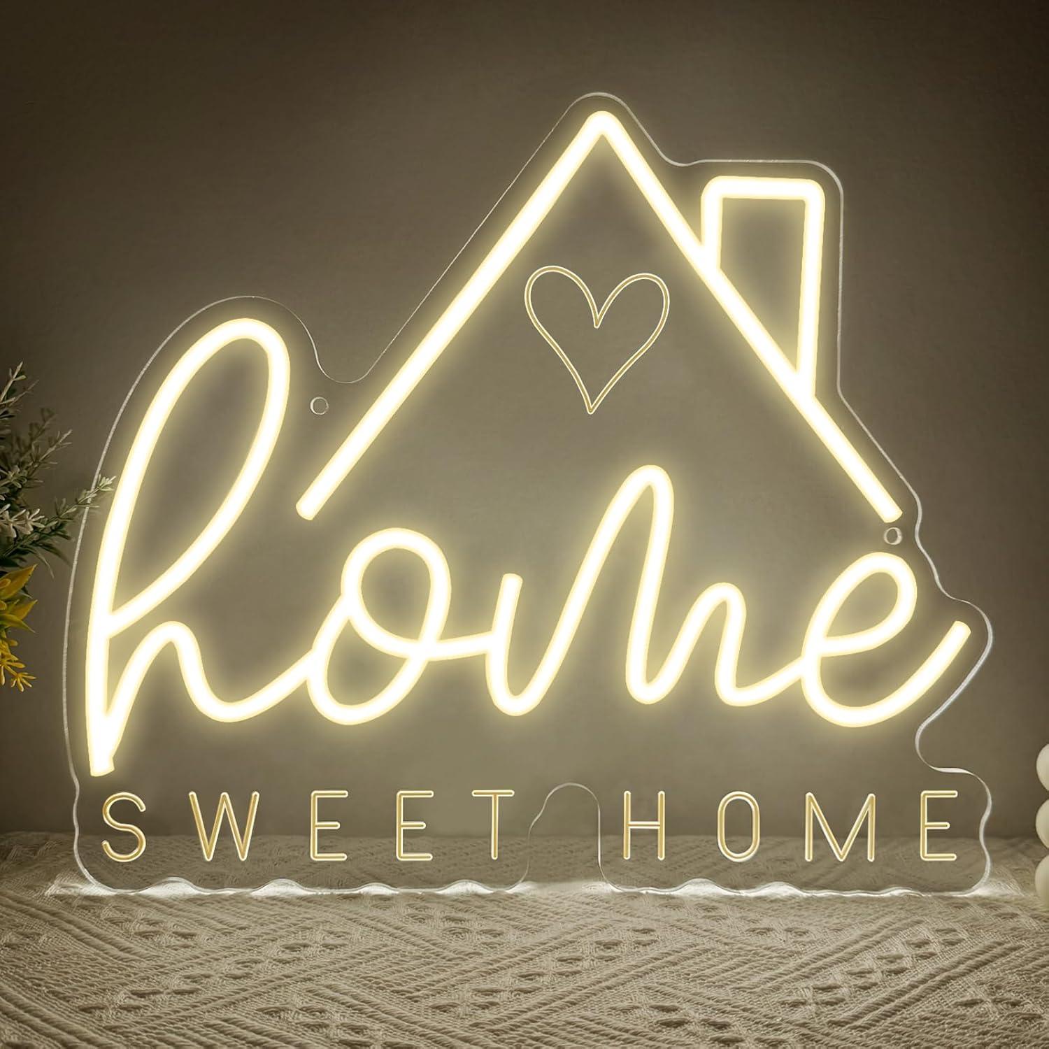 Lighting Decor In Room - Lampu LED Neon Sweet Home USB
