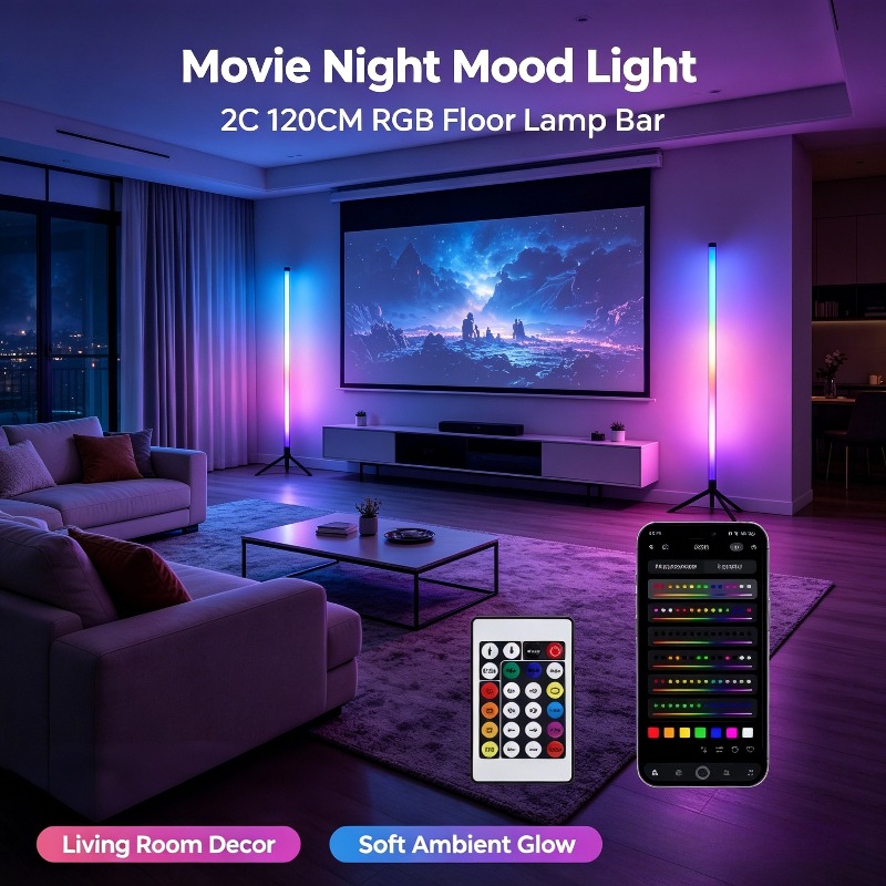 Decor Lighting Floor Lamps - 2 Paket Lampu Lantai Sudut LED