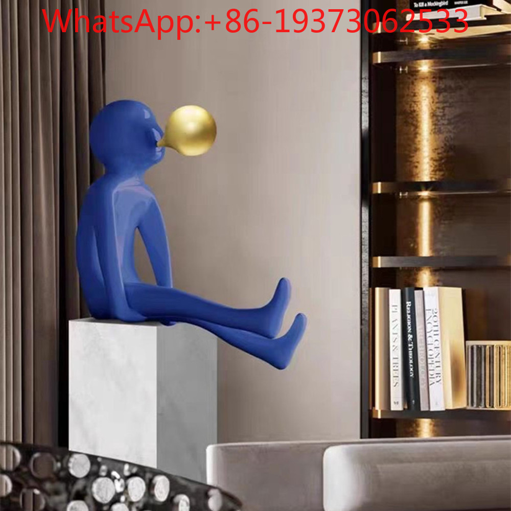 Lightings Decoration - Patung Tiup Gelembung Figur Pintu Masuk