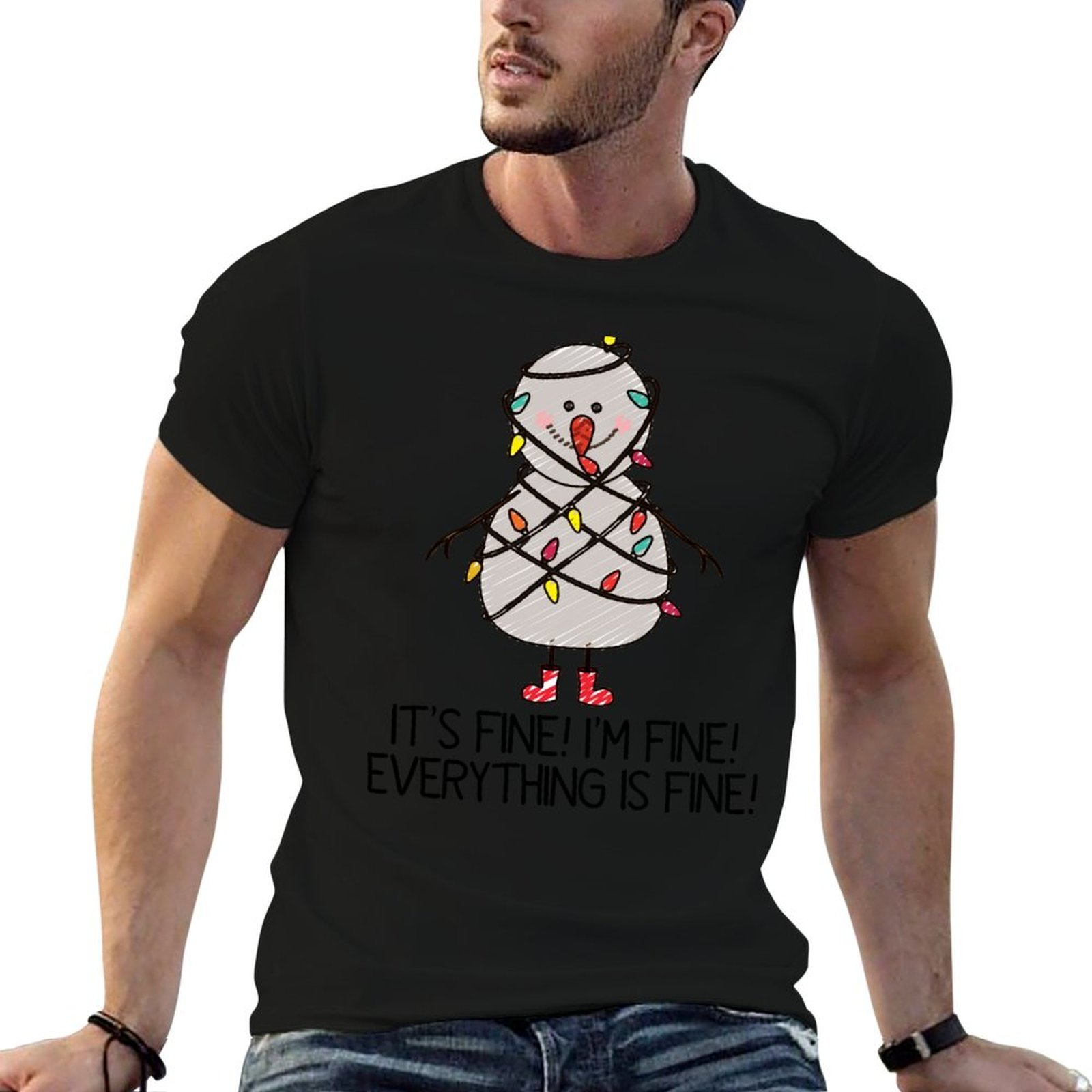 Santa'S Elves Holiday Lighting & Decor Llc - Sweater Liburan Jelek - I'm Fine