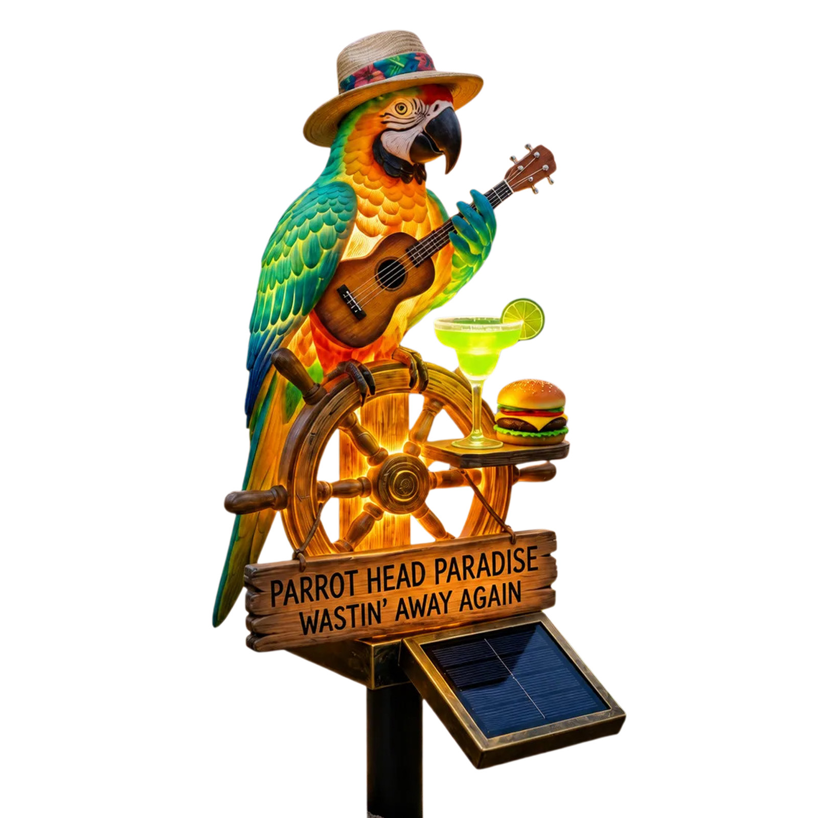 Yard Lighting Decor - Lampu Taman Burung Beo Bertenaga Surya,