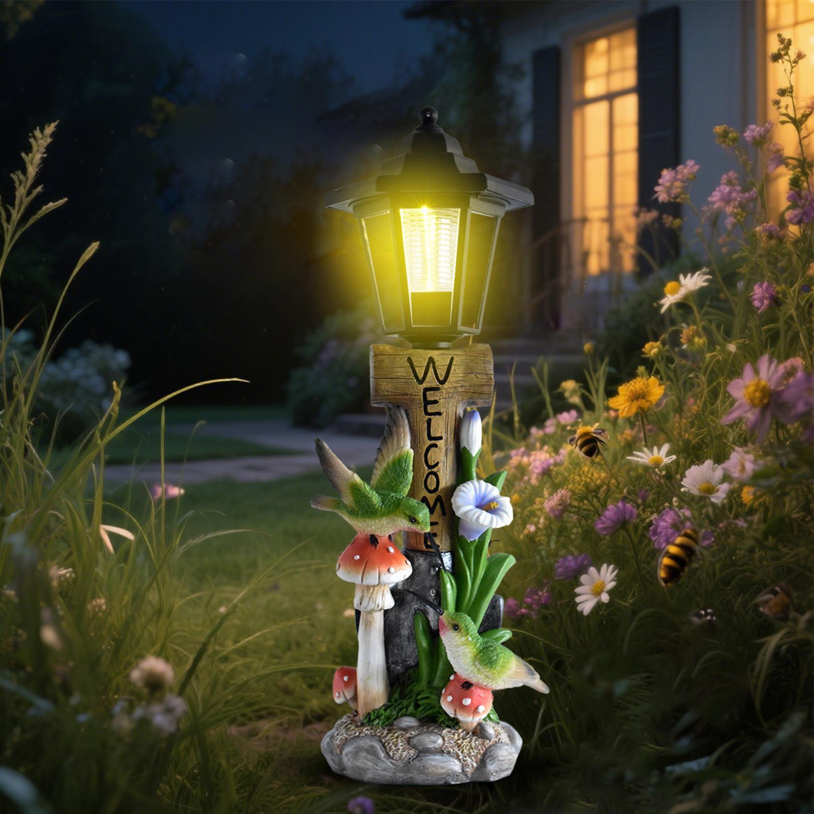 Yard Lighting Decor - Lampu Taman Tenaga Surya Patung Otomatis