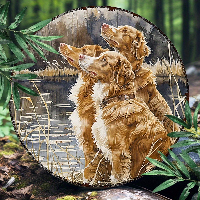 Nova Decor & Lighting Vase Glass Brun 26Cm - Nova Scotia Duck Tolling Retrievers -