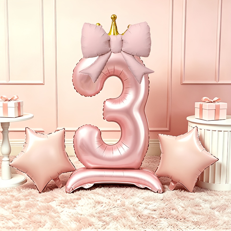 Lighting Decor Photos - Balon 3D Pink Mewah Ringan 0-9,