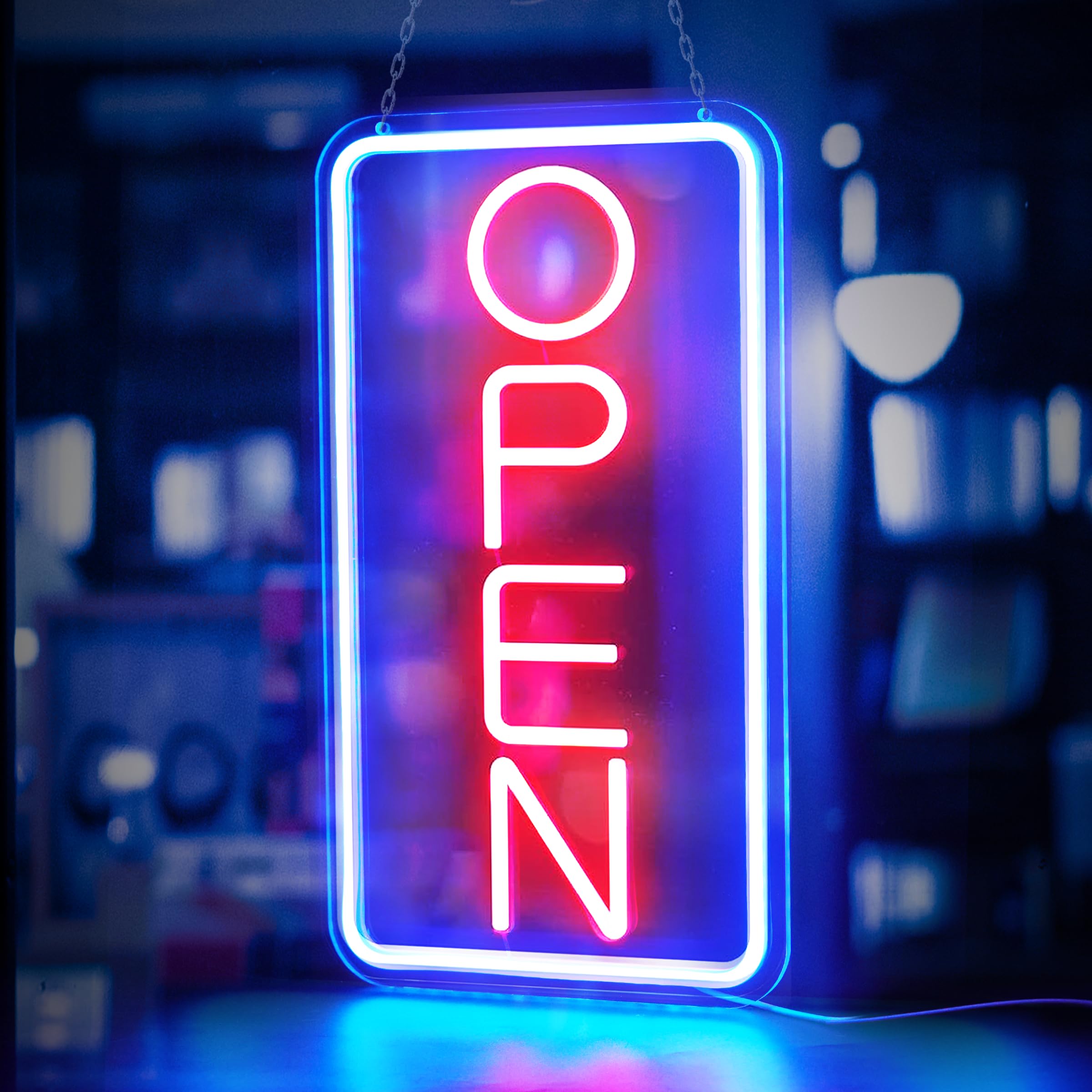 Decor Lighting Opening Hours - Lampu Neon LED Tanda Buka, Tanda