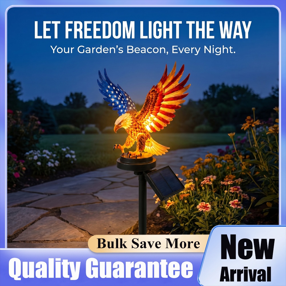 Yard Lighting Decor - Lampu Tiang Elang Bertenaga Surya Tahan