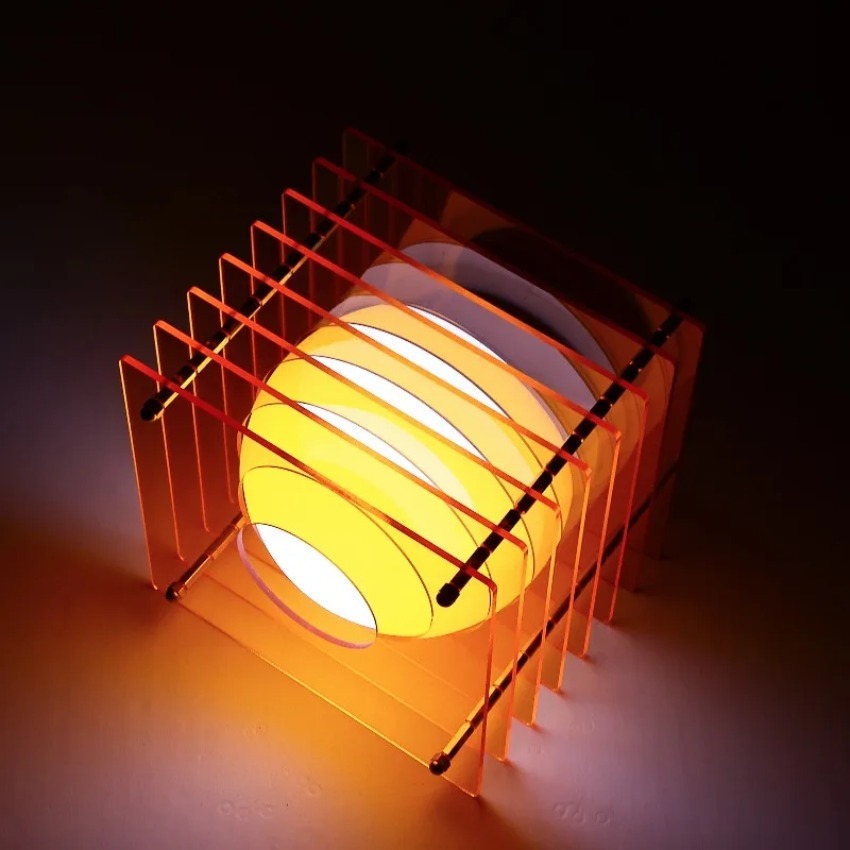 Lighting Decor In Room - Lampu Bulan DIY Akrilik Seribu Lapis