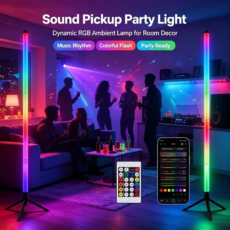 Lighting Decoration For Home - 2PCS Lampu Lantai RGB 120CM, Lampu