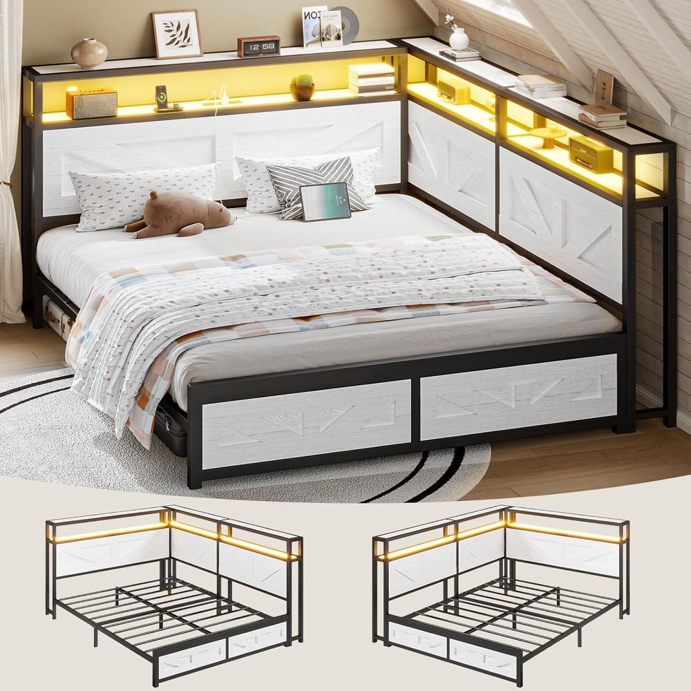 Furniture Lighting & Decor Magazine - Tempat Tidur Queen CIKUNASI dengan Penyimpanan