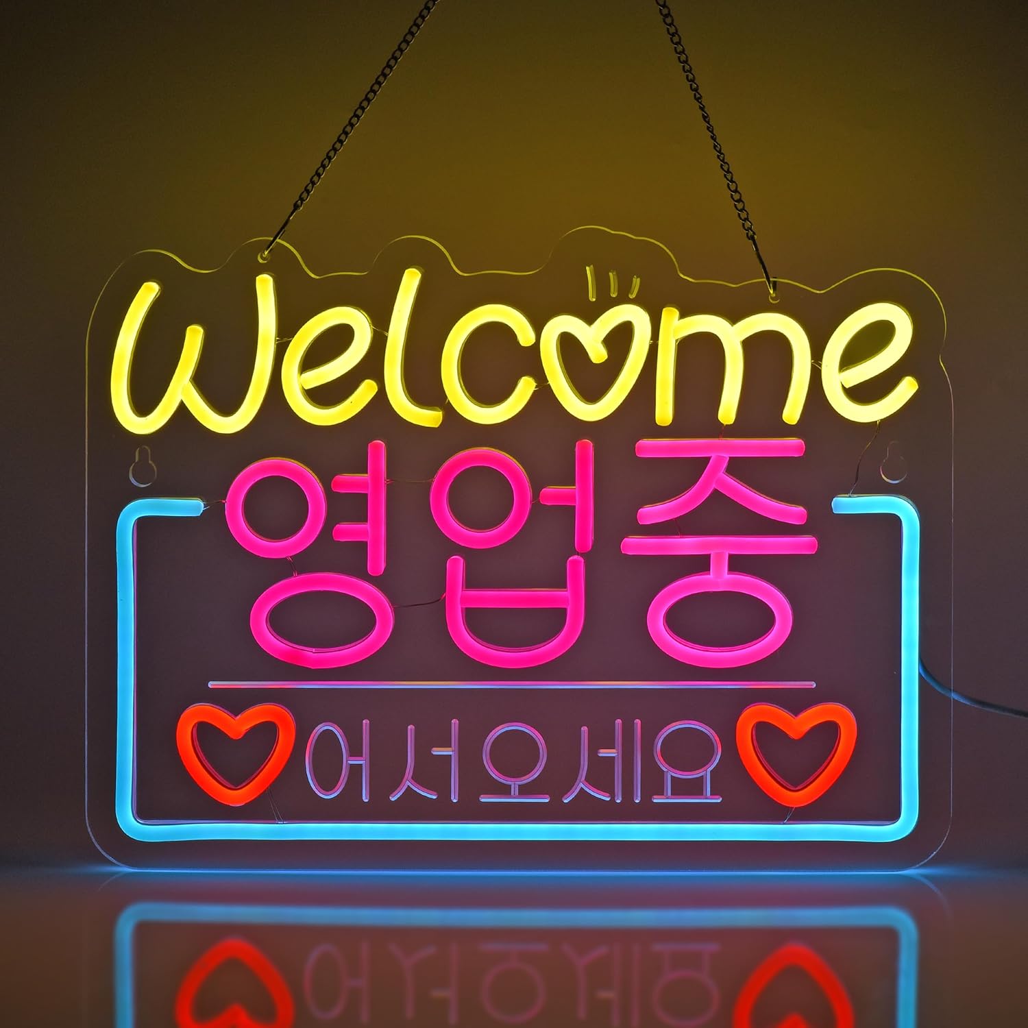 Decor Lighting Sales - Korea Selamat Datang Dijual Lampu Neon