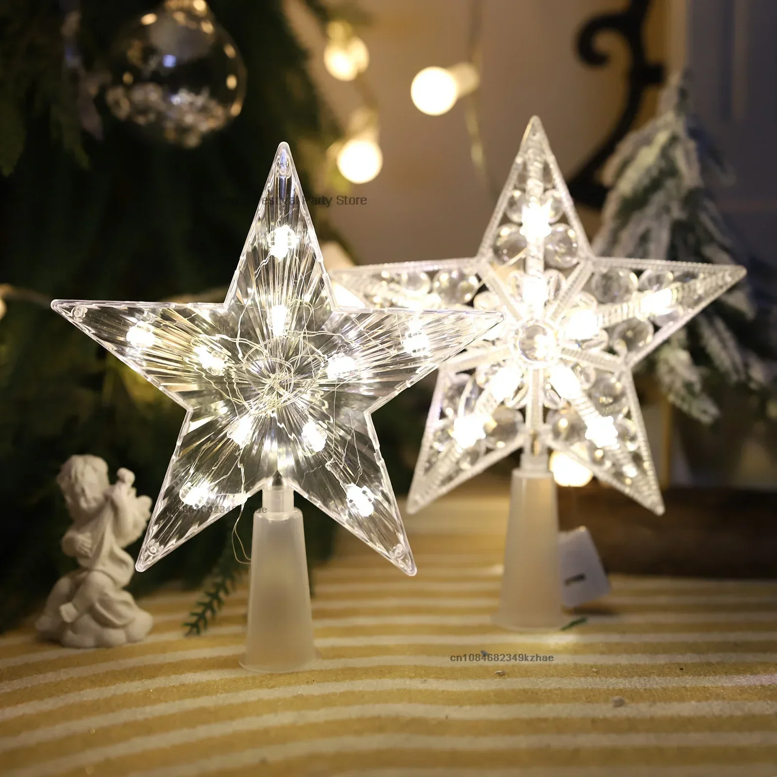 Ornamen pohon Natal LED 15CM,  - Home Decor Lighting Tree ulasan dan harga