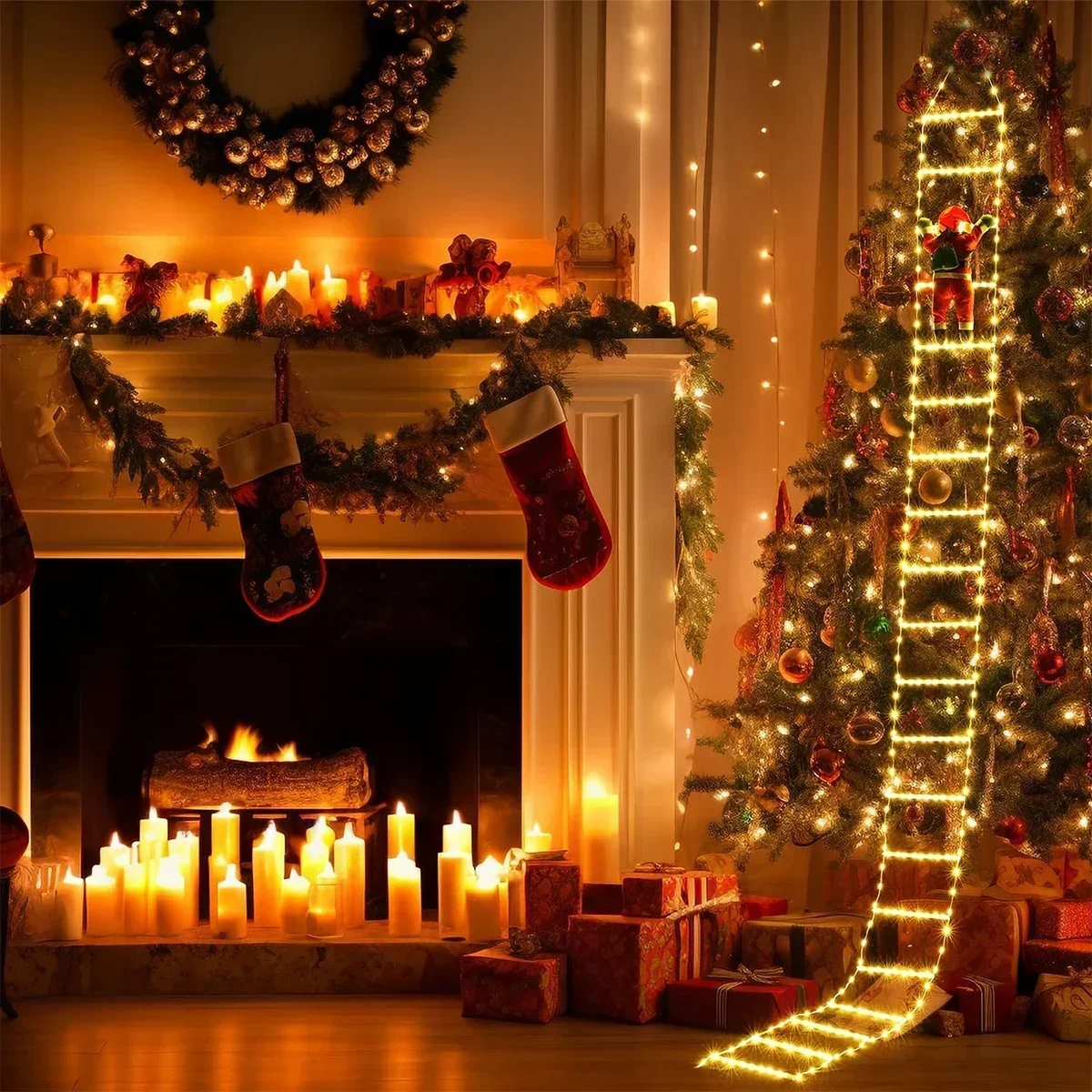 Lampu tangga LED untuk dekoras - Home Decor Lighting Tree ulasan dan harga