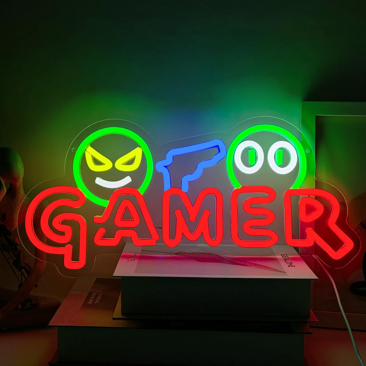 Lampu Dinding LED Neon Sign Ga - Lighting Christmas Decor ulasan dan harga