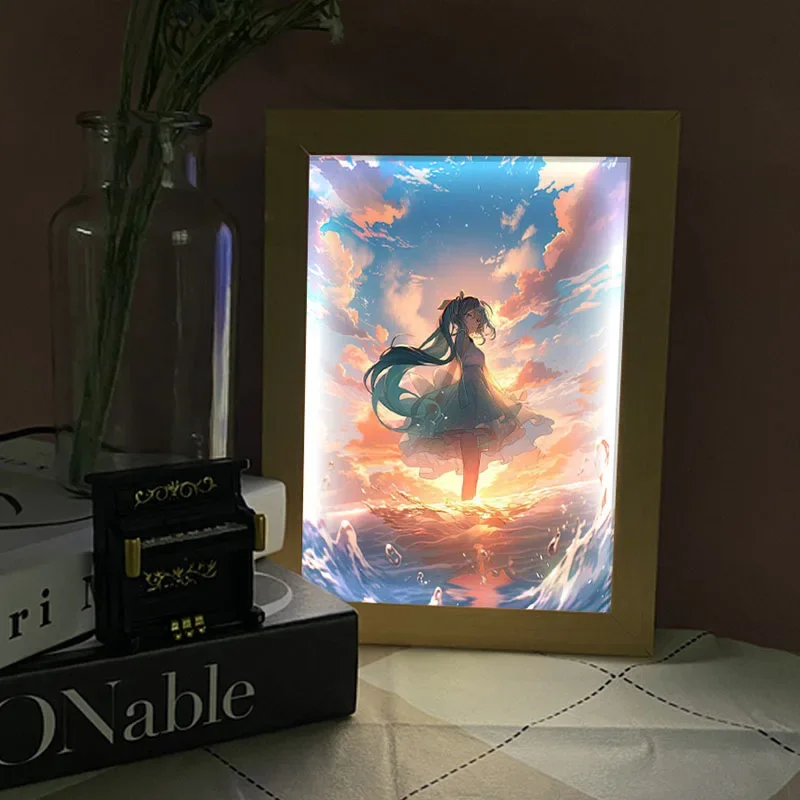 Hatsune Miku seri lukisan caha - Lighting Decor Photos ulasan dan harga