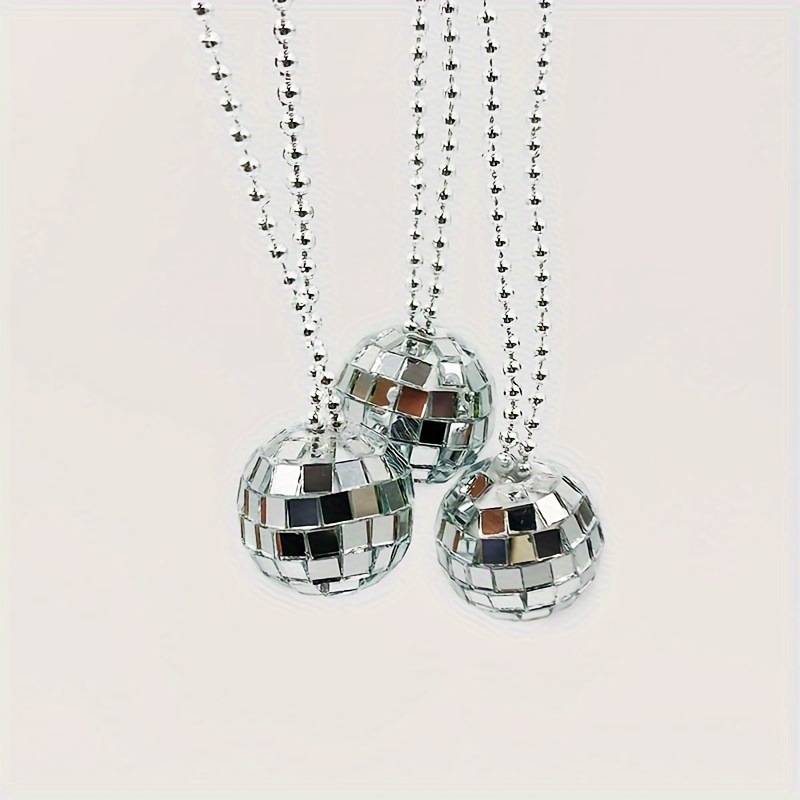 5 Buah Kalung Bola Disko Cermi - Disco Ball Mirror ulasan dan harga