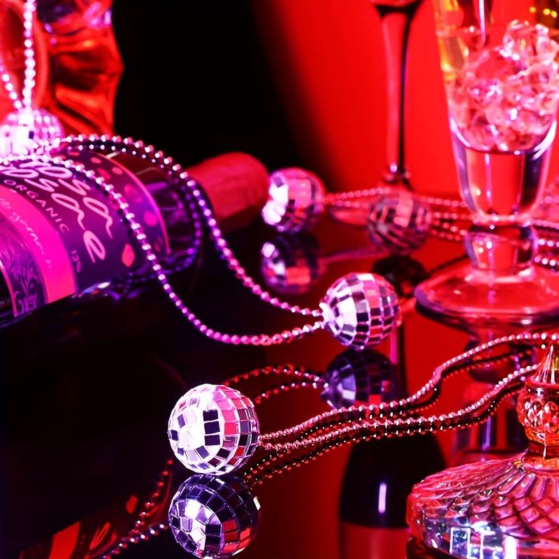 5 Buah Kalung Bola Disko Cermi - Disco Ball Mirror ulasan dan harga