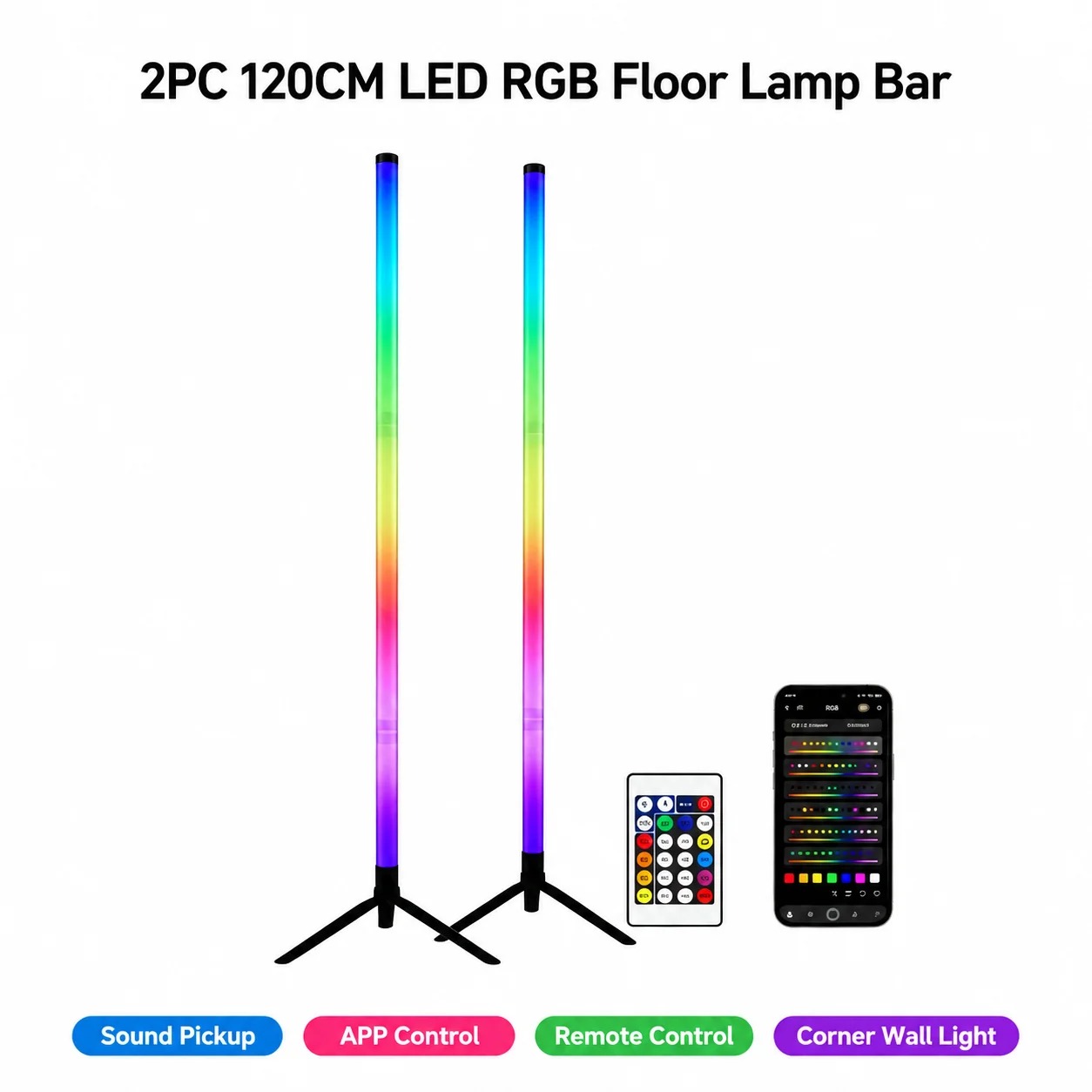 2 Paket Lampu Lantai Sudut LED - Lighting Decor In Room ulasan dan harga