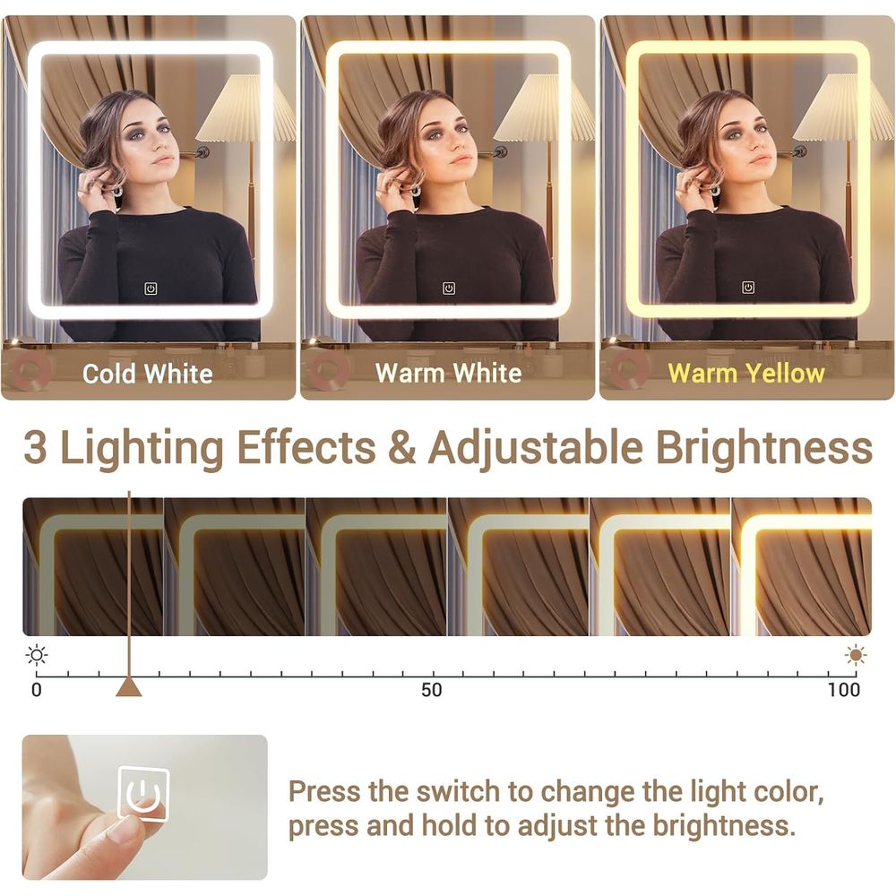 Meja Rias BTHST dengan Lampu d - Furniture Lighting & Decor Magazine ulasan dan harga