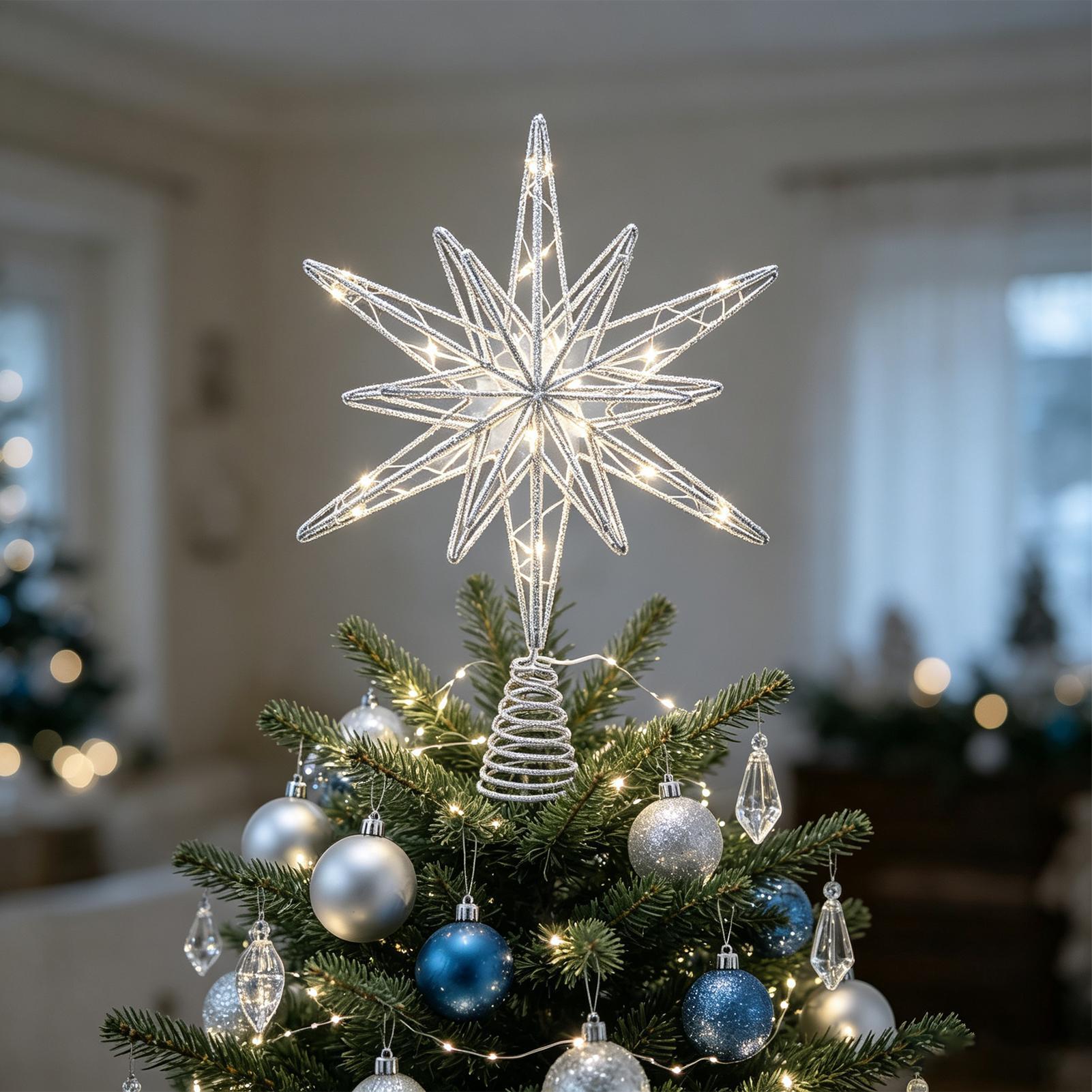 Puncak Pohon Bintang Berlampu  - Home Decor Lighting Tree ulasan dan harga