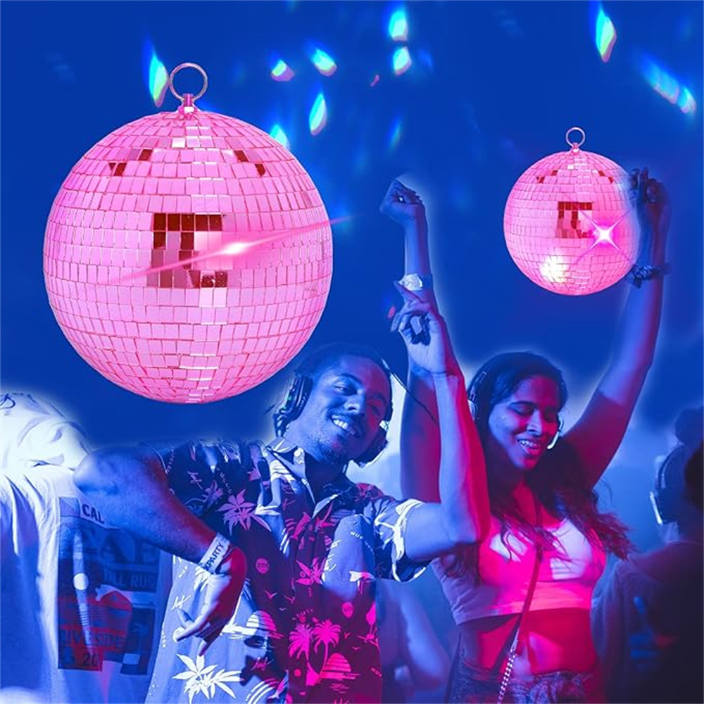 Bola Cermin Reflektif Merah Mu - Disco Ball Mirror ulasan dan harga