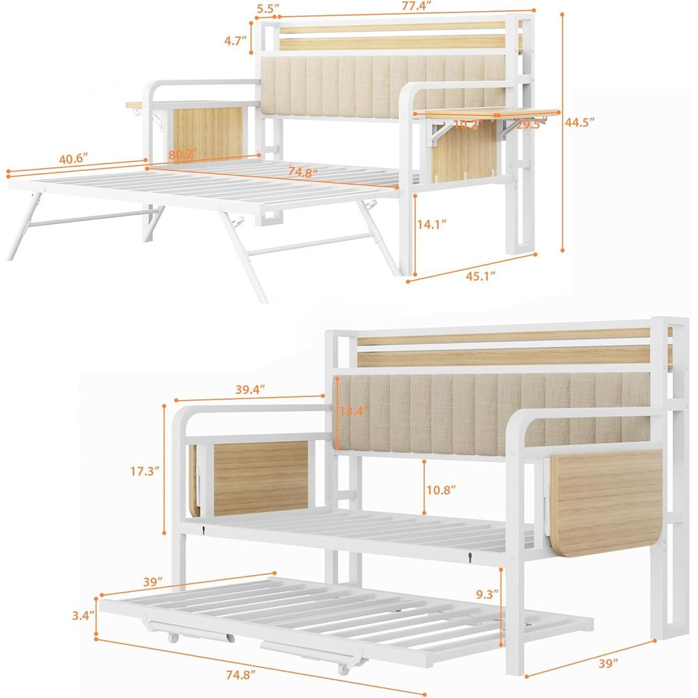Daybed dengan Trundle dan Lamp - Furniture Lighting & Decor Magazine ulasan dan harga