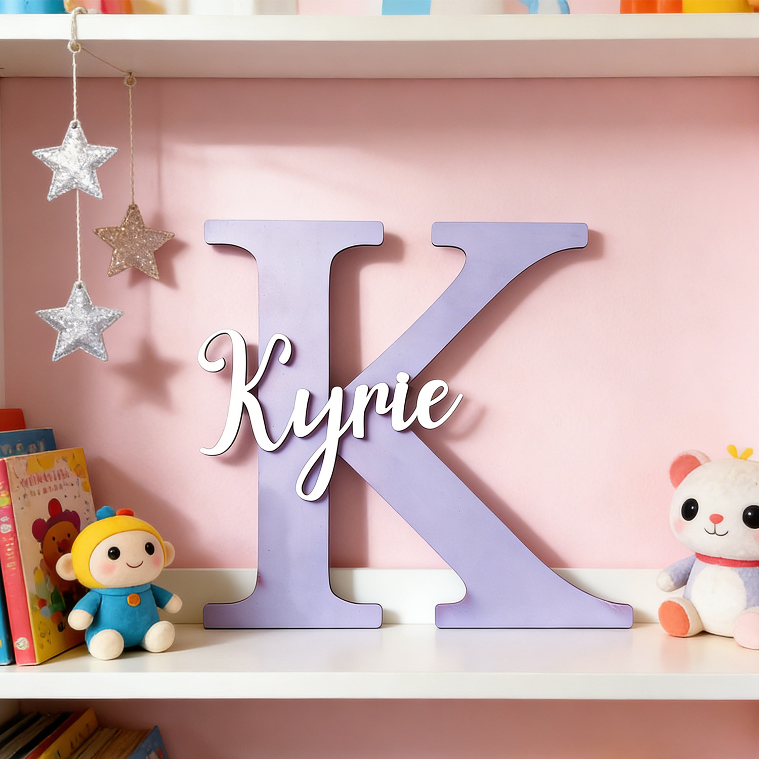 1pc Papan Nama Kayu Dua Lapis  - Lighting Christmas Decor ulasan dan harga