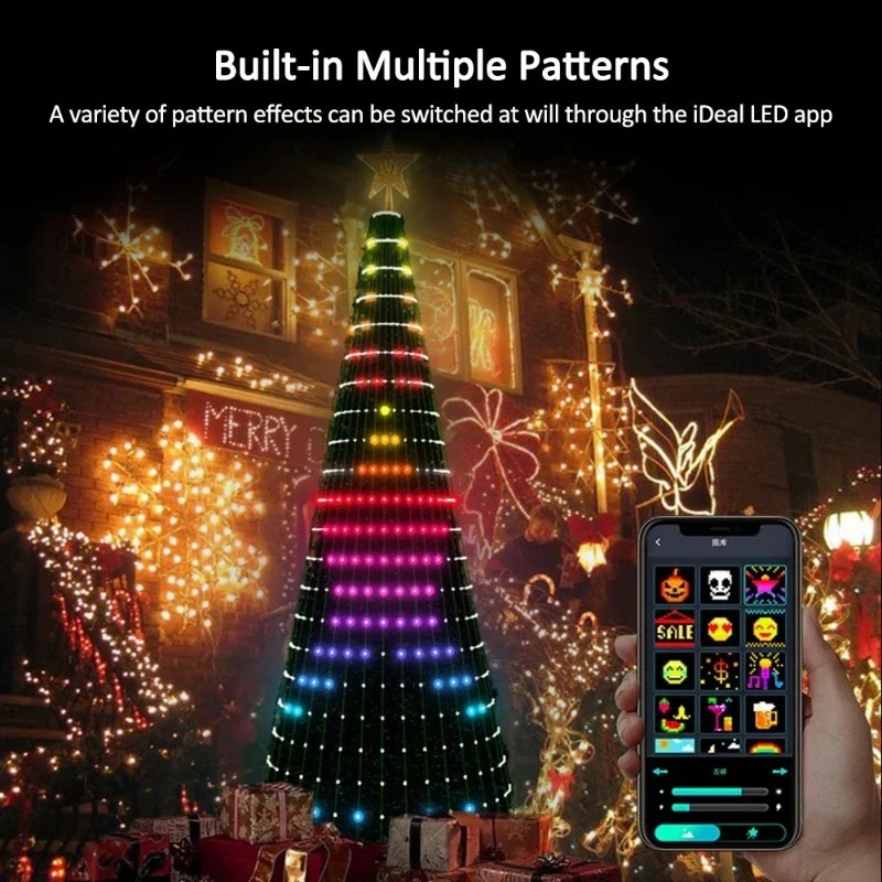 Lampu Pohon Bintang Natal RGB  - Lighting Christmas Decor ulasan dan harga