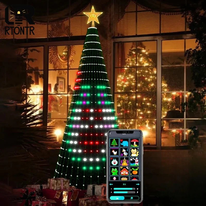 Lampu Pohon Bintang Natal RGB  - Lighting Christmas Decor ulasan dan harga