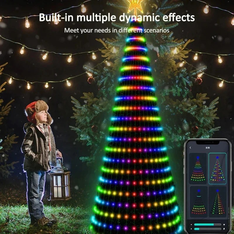 Lampu Pohon Bintang Natal RGB  - Lighting Christmas Decor ulasan dan harga