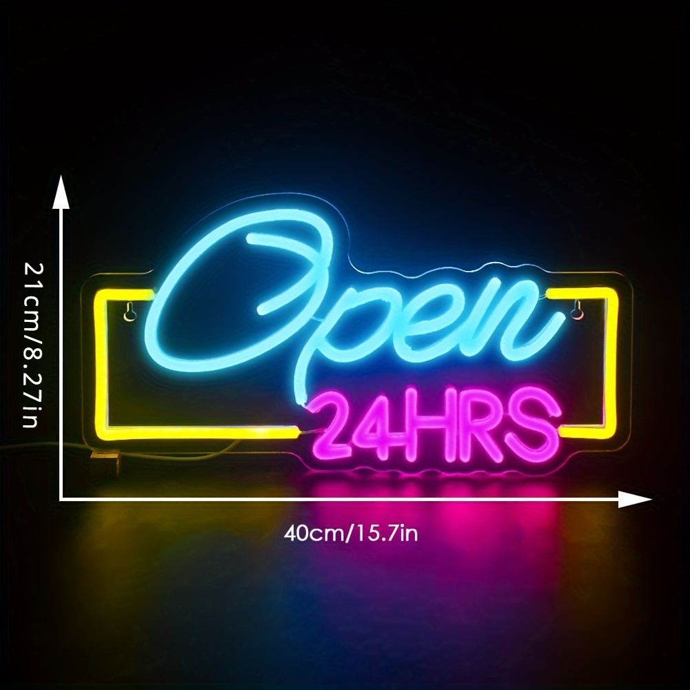 Buka 24 jam lampu tanda Neon L - Decor Lighting Opening Hours ulasan dan harga