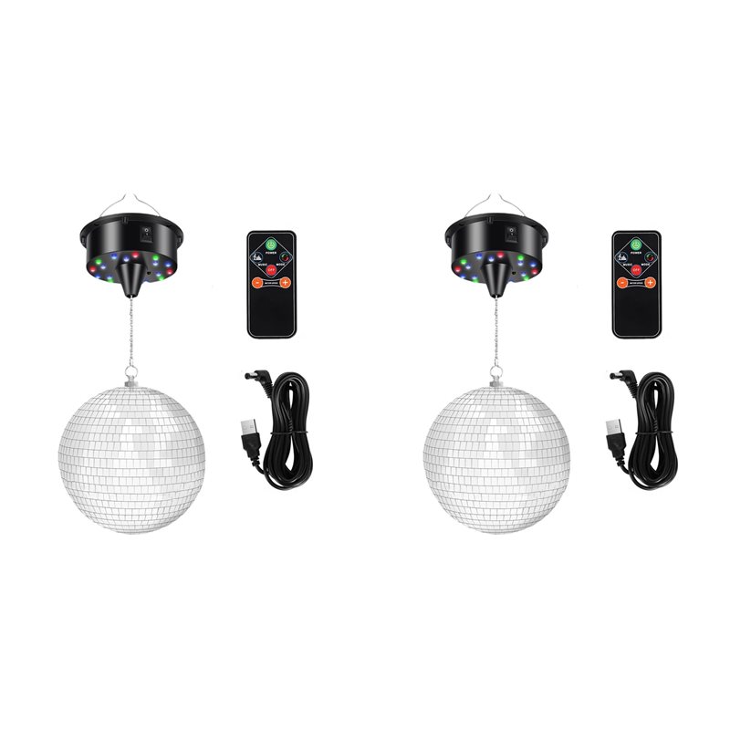 AT41 2 Set Bola Disko Gantung  - Disco Ball Mirror ulasan dan harga