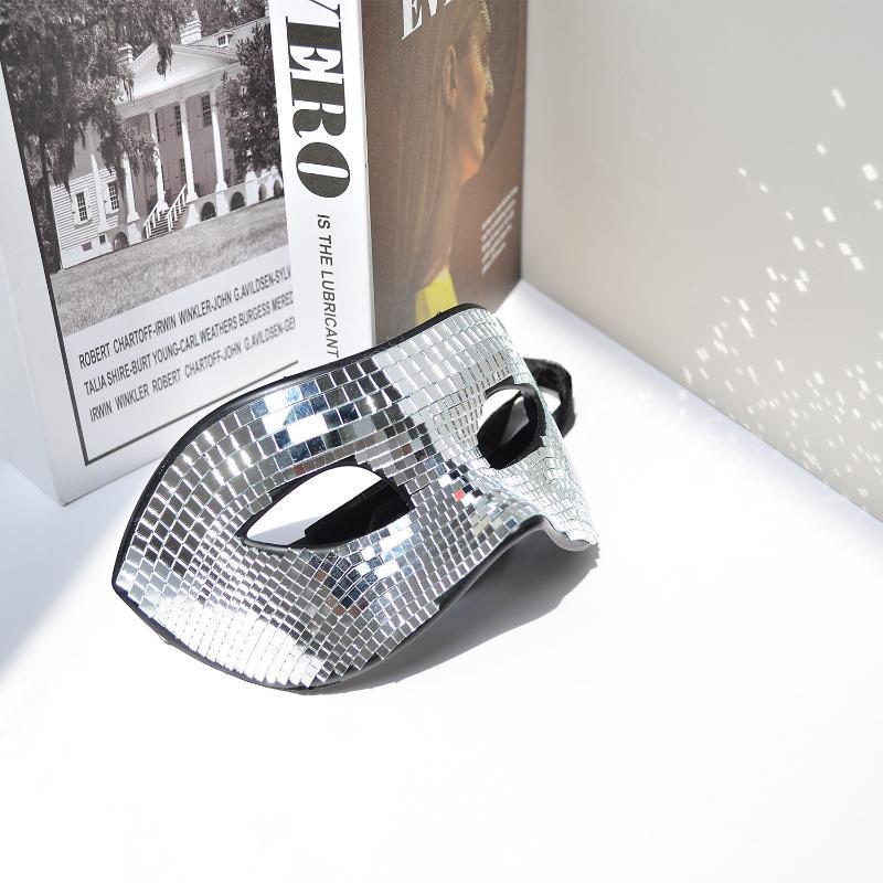 Masker Wajah Berkilau Bola Dis - Disco Ball Mirror ulasan dan harga