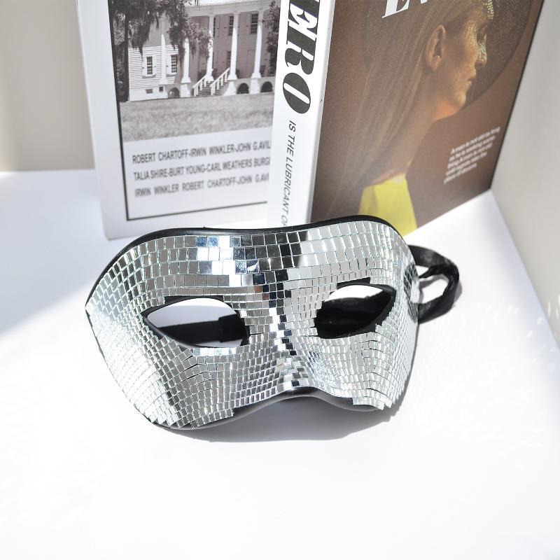 Masker Wajah Berkilau Bola Dis - Disco Ball Mirror ulasan dan harga