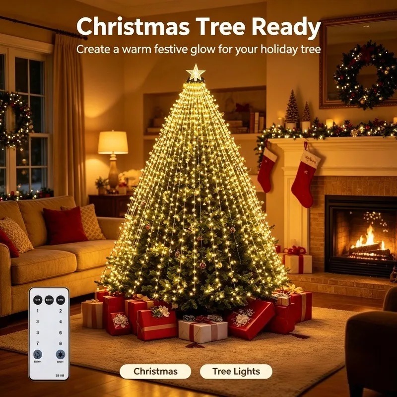 Lampu LED USB Tahan Air, 8 Mod - Lighting Christmas Decor ulasan dan harga