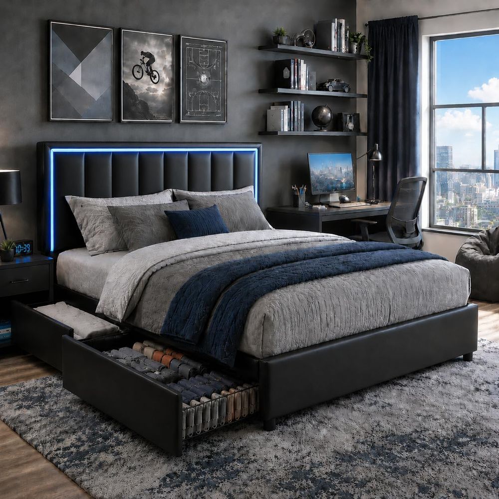Tempat Tidur Queen Size IMMERS - Furniture Lighting & Decor Magazine ulasan dan harga