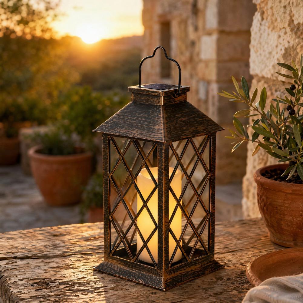 Lentera Surya Retro, Lentera L - Yard Lighting Decor ulasan dan harga