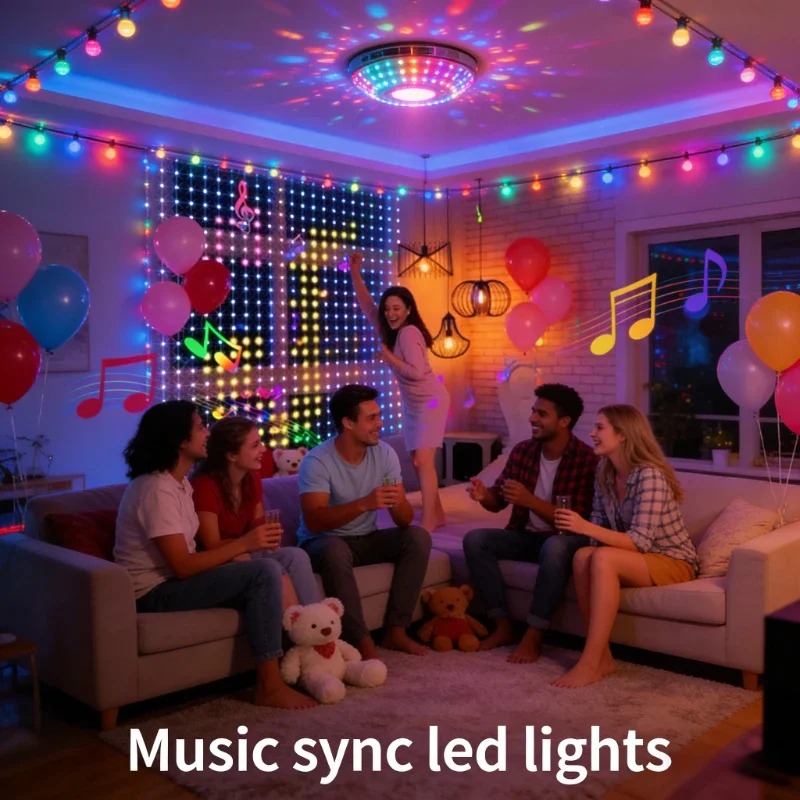 Lampu Tirai LED yang Dikendali - Lighting Christmas Decor ulasan dan harga
