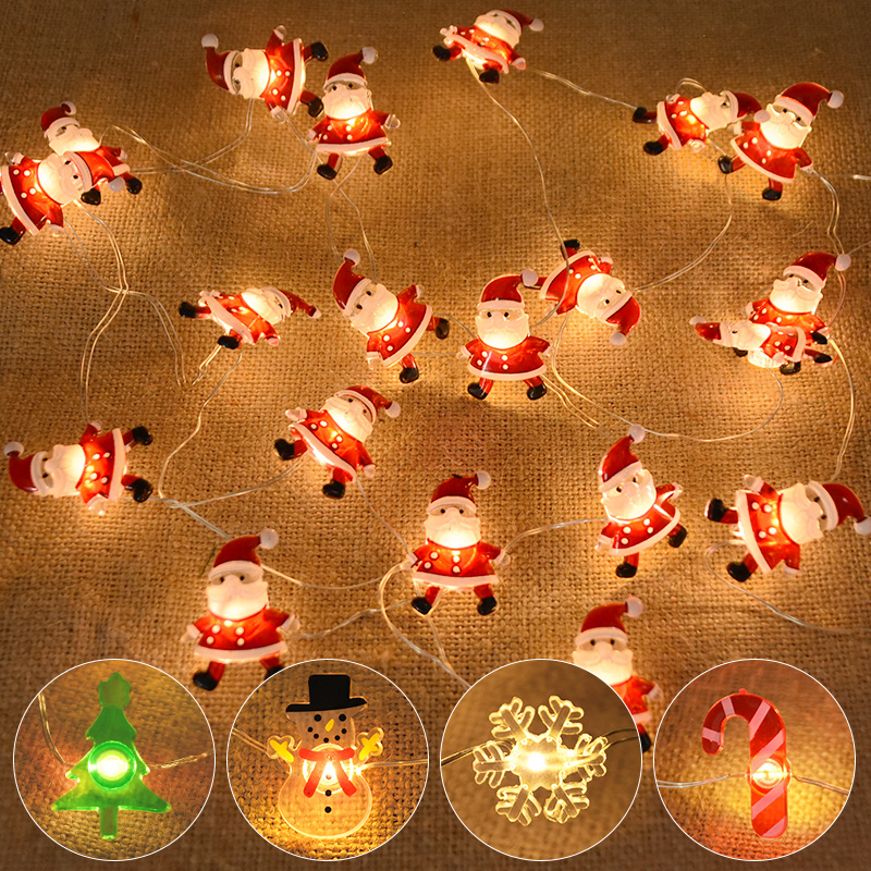 2M 20LED Kepingan Salju Santa  - Home Decor Lighting Tree ulasan dan harga