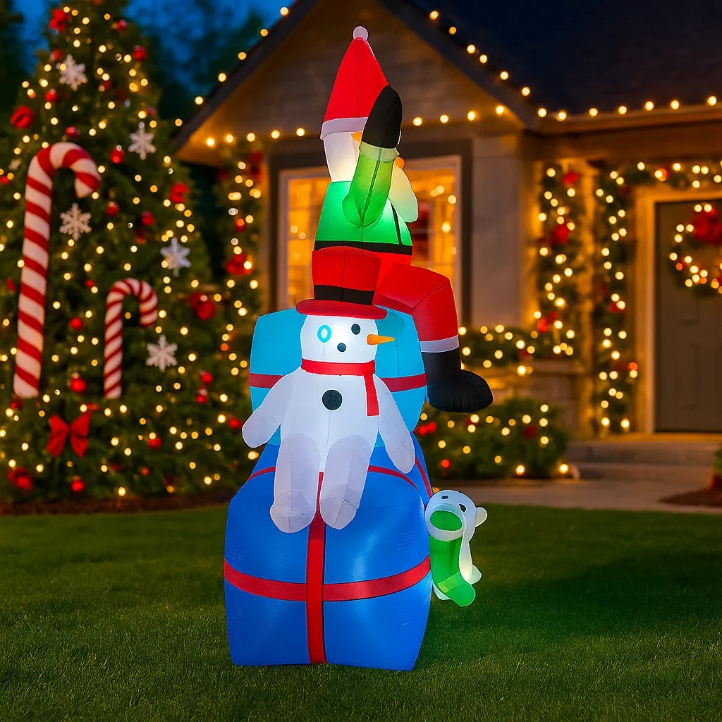 Model Tiup Natal Santa Snowman - Santa'S Elves Holiday Lighting & Decor Llc ulasan dan harga