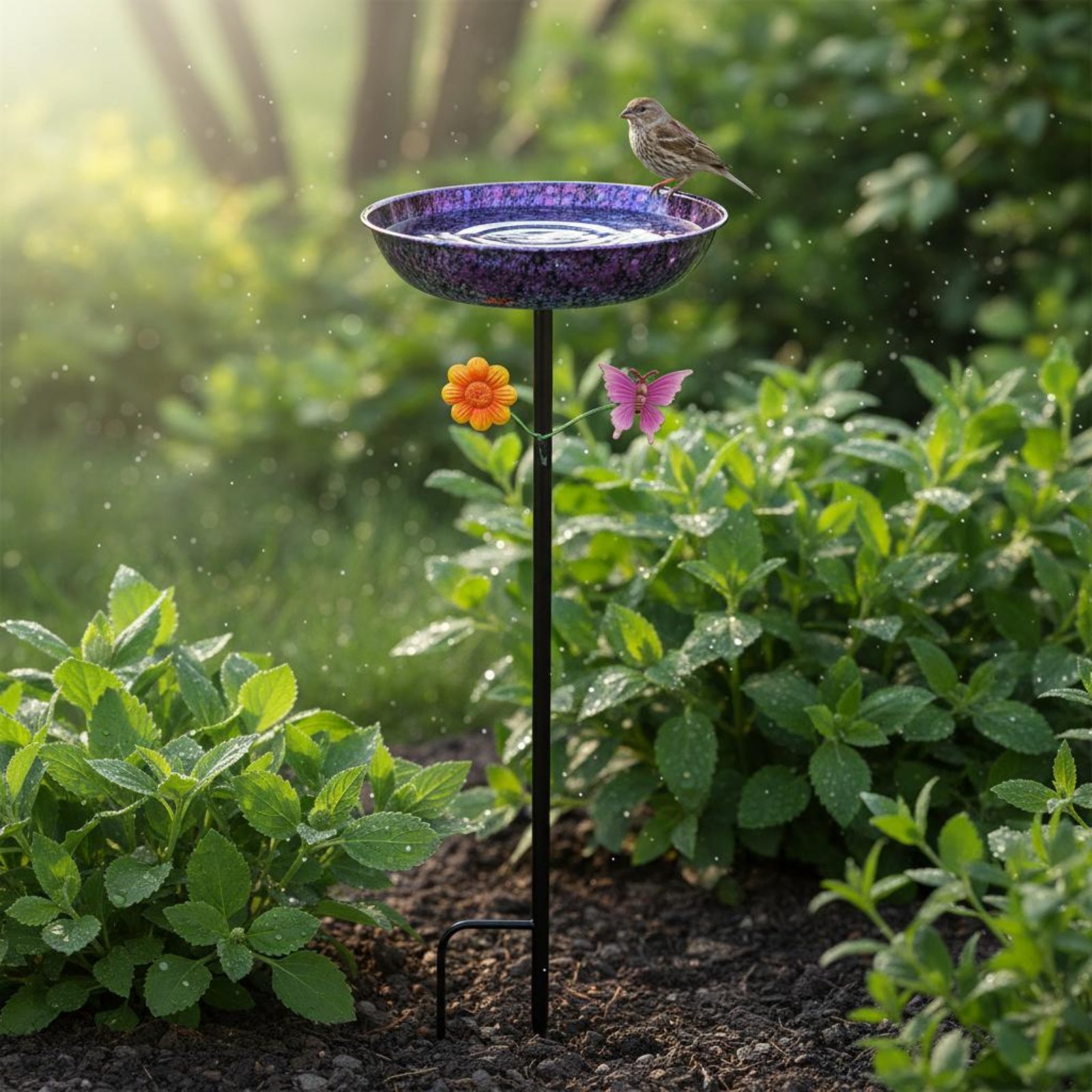 Bak Mandi Burung Logam Tahan L - Elegant Decor & Lighting Llc ulasan dan harga