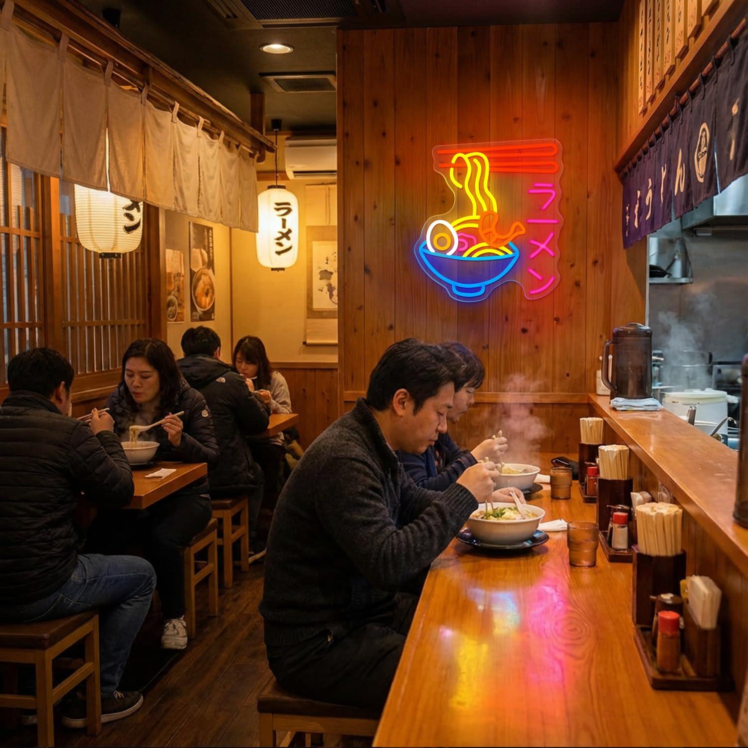Lampu Neon LED Ramen Neon Sign - Lighting Decor In Room ulasan dan harga