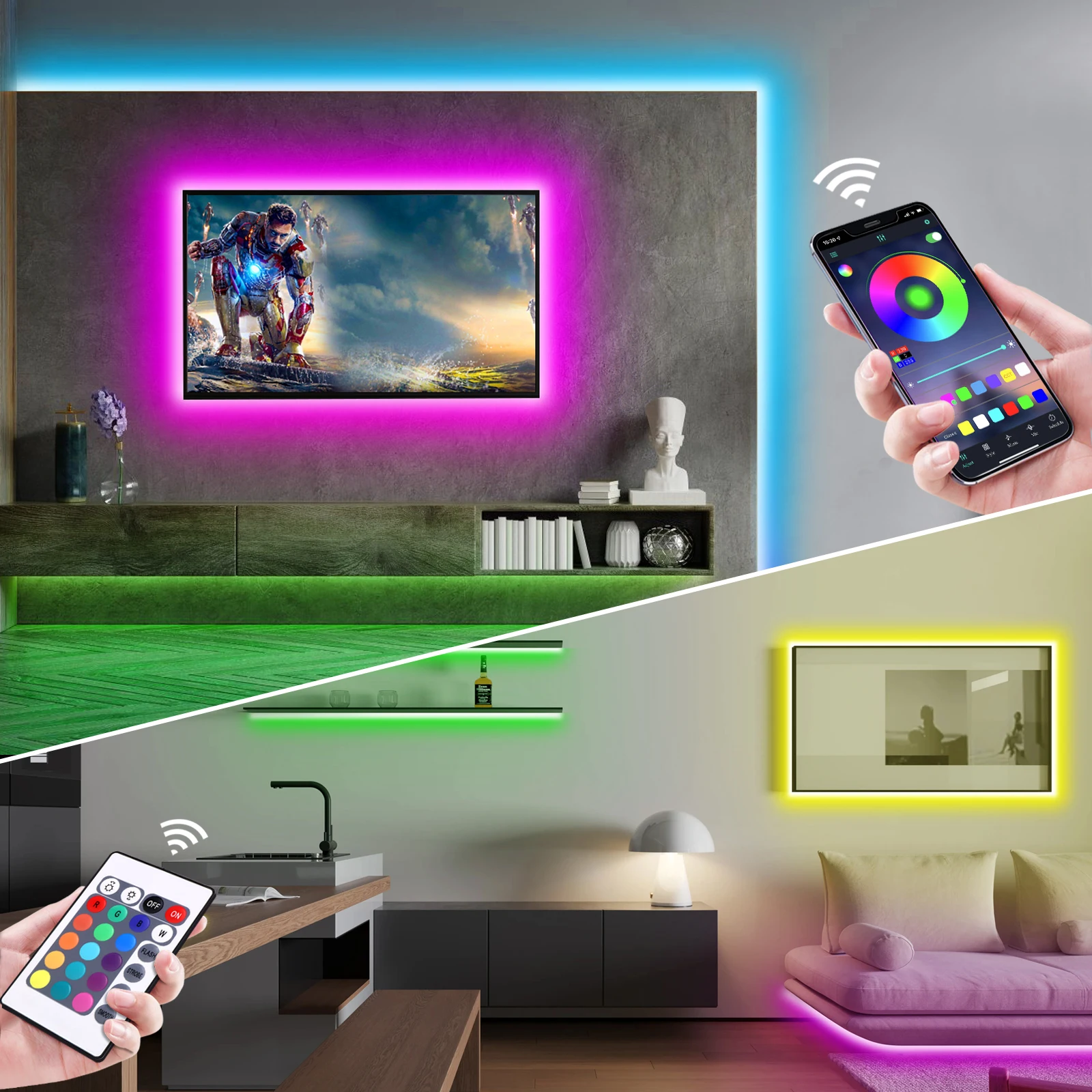 Lampu Strip LED Neon RGB 1-5m  - Lighting Decor In Room ulasan dan harga