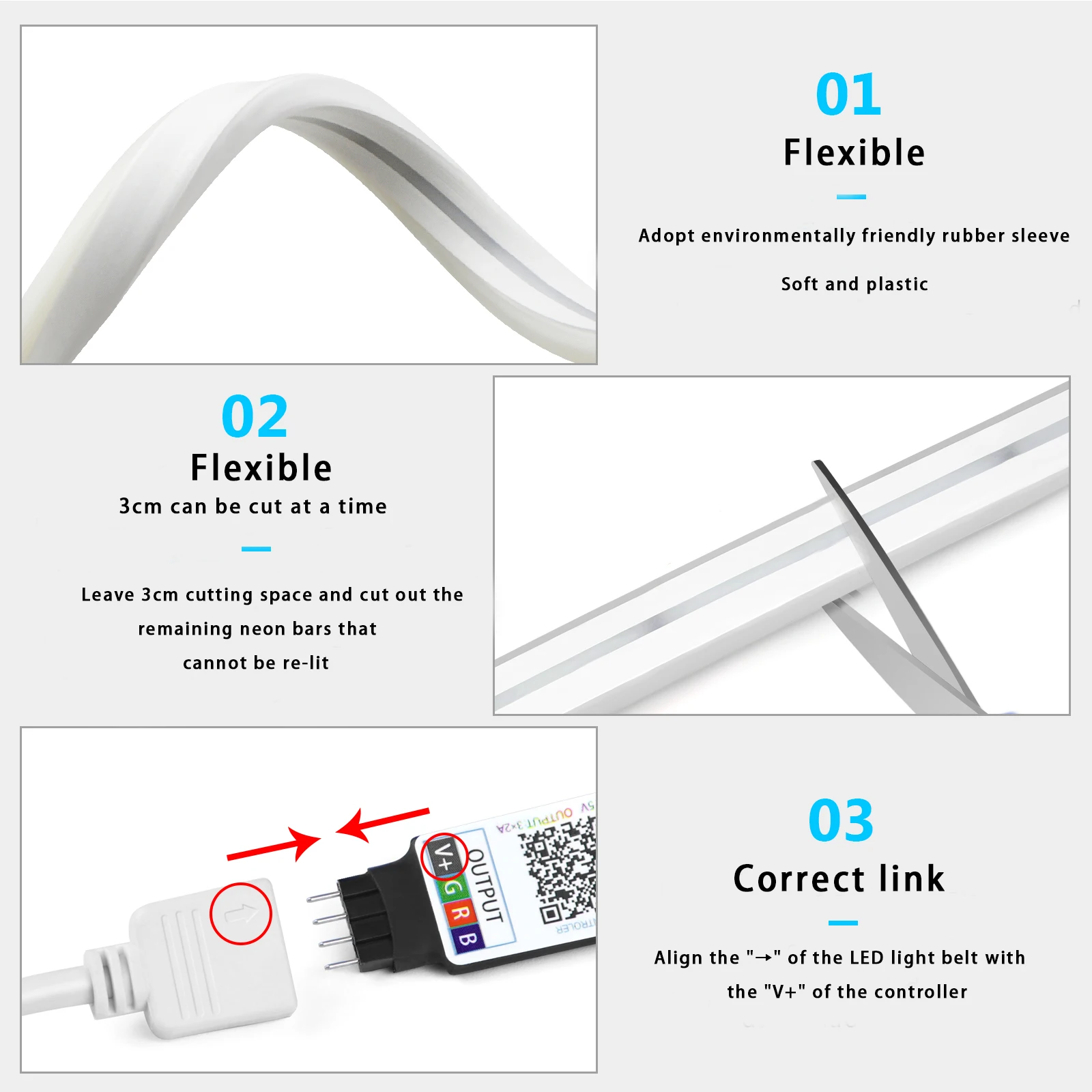 Lampu Strip LED Neon RGB 1-5m  - Lighting Decor In Room ulasan dan harga